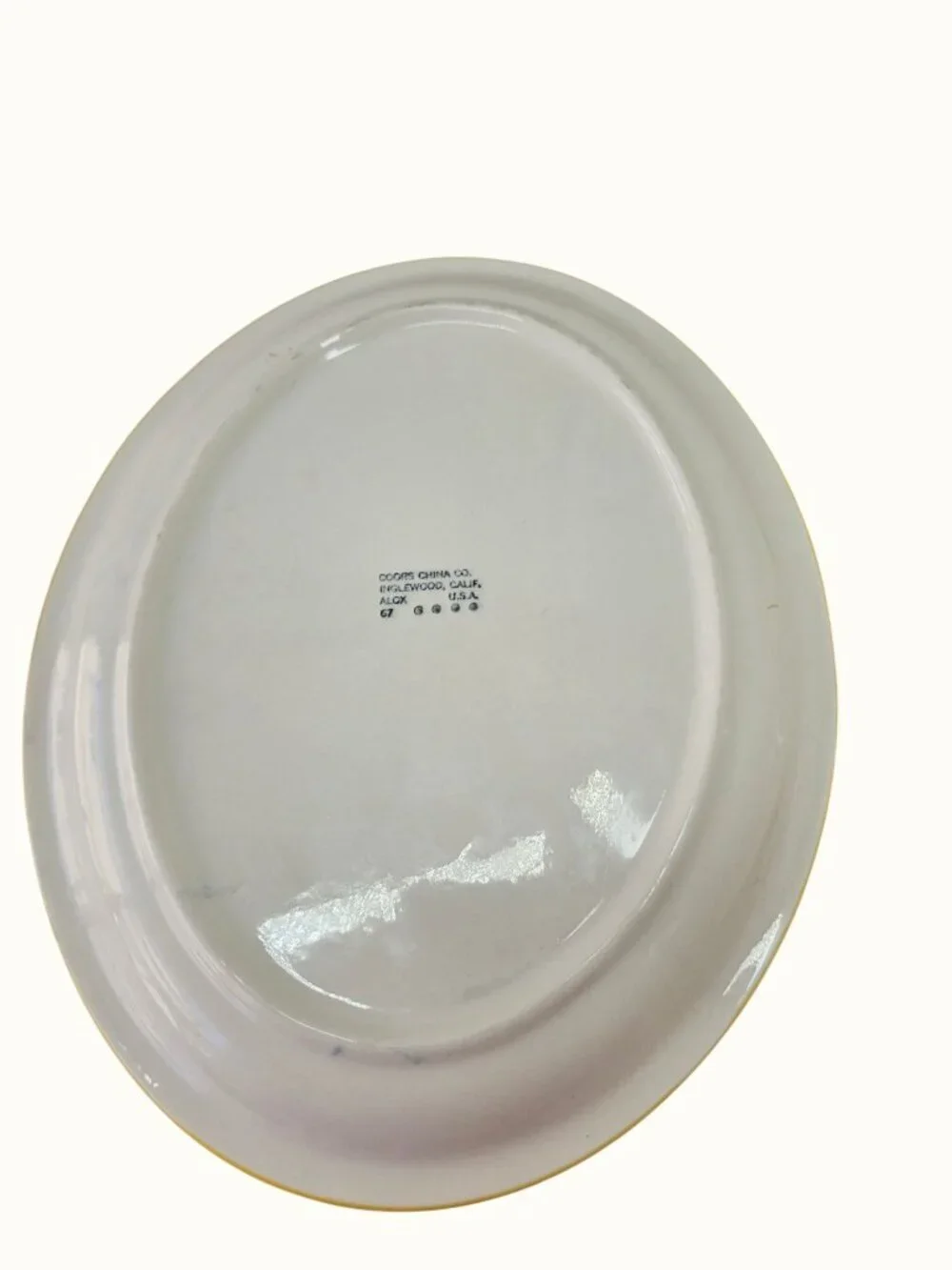 Vintage Coors China Commercial-Grade Oval Serving Platter MCM Restaurant Ware